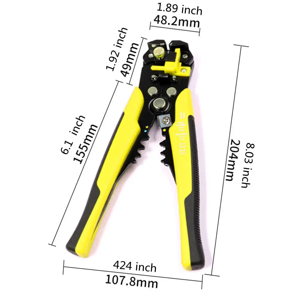 Wire Stripper 5-In-1 Electrician Pliers Tool Wire Cutter Multi-Function Automatic Wire Stripper Crimping Pliers Home DIY Pliers