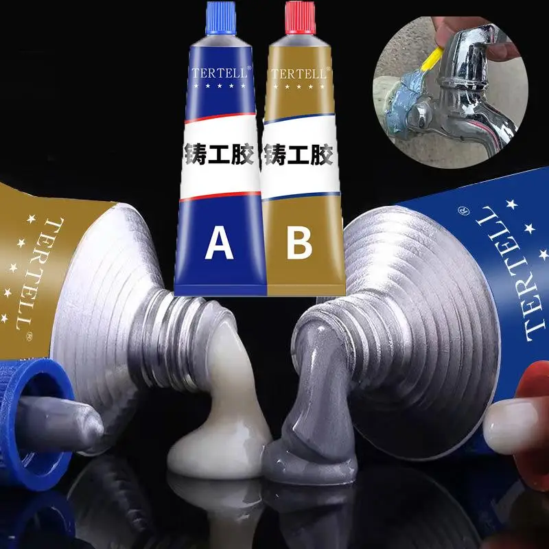 

20/70g Metal Repair Glue Cast Iron High Strength Repairing Adhesive Heat Resistance Metal Repair Adhesive Agent Casting AB Glue