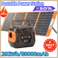 Solar Generator 100W PD Battery AC Power Bank with Solar Panel 100W 18V A301 230V 320W Portable Power Station 292Wh/80000mAh