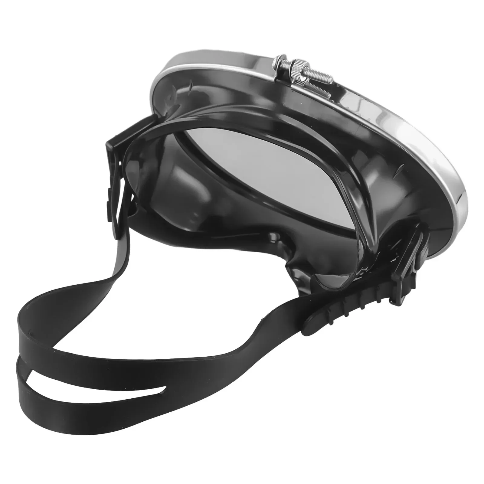 

Practical New Diving Goggle Scuba Mirror Fishermen's Mirror 4mm Thick Adjusted Anti-fog Black Liquid Silicone