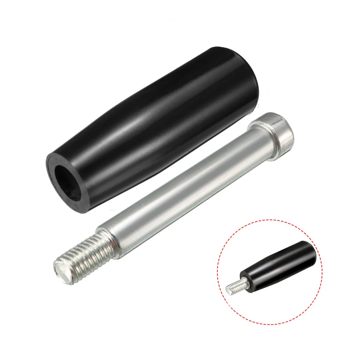 2Pcs Revolving Handwheel Machine Handle M8 Male Threaded Stem for Milling Machinery