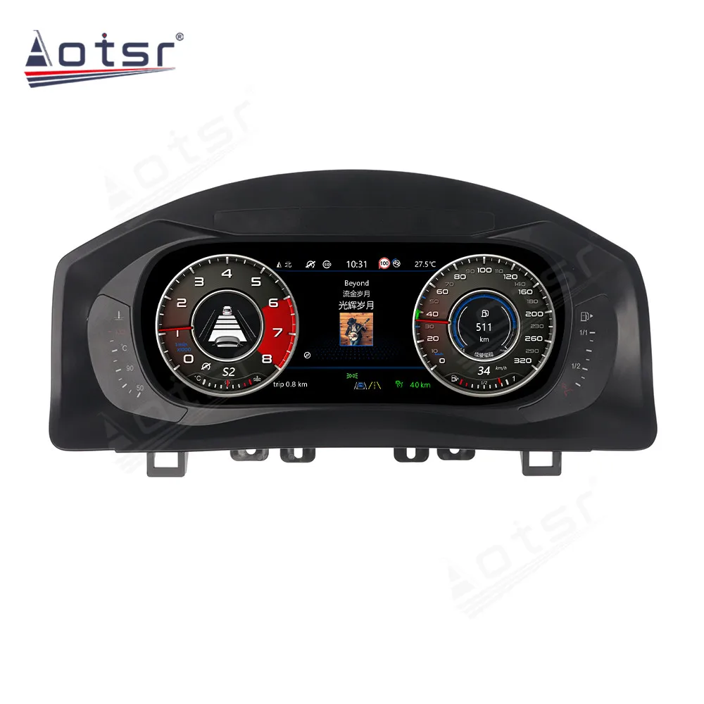 For VW Volkswagen Tiguan Diesel Oil and Gasoline Digital Cluster LCD Dashboard GPS Navi Android HD Screen Virtual Instrument