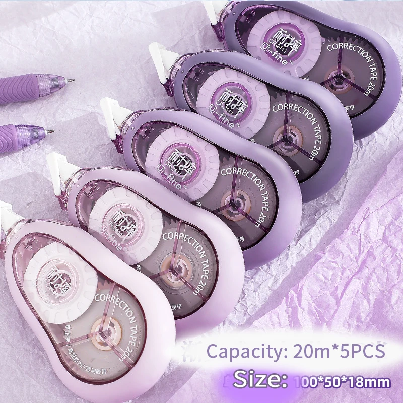 5 pz/pacco tipo pressa nastri di correzione Kawaii White Out fascia di correzione per la scuola regali per bambini carino correttore strumento forniture per ufficio