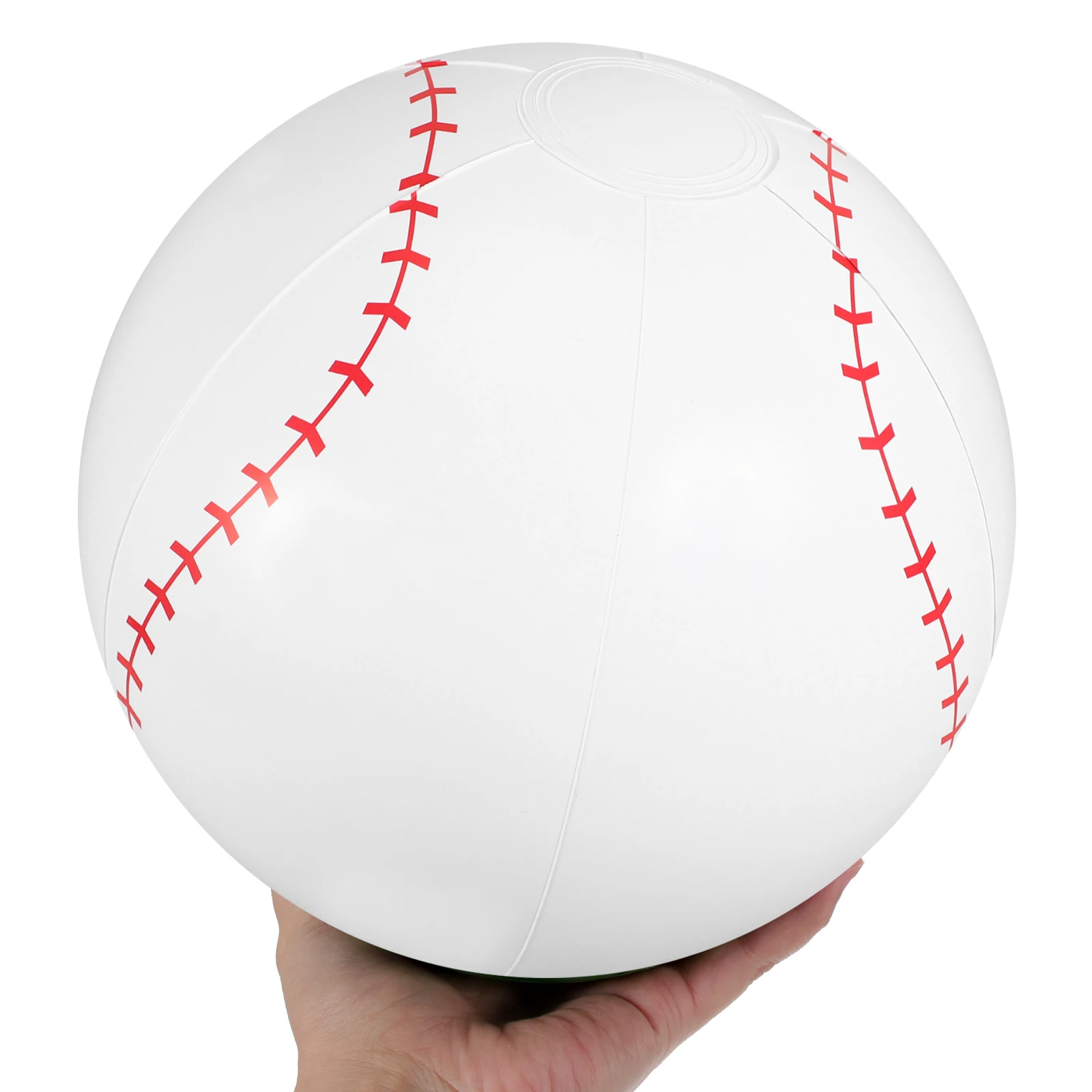 

3Pcs Inflatable Baseball Balls Sports Swimming Pool Floats Beach Park Fun Lightweight Compact White PVC