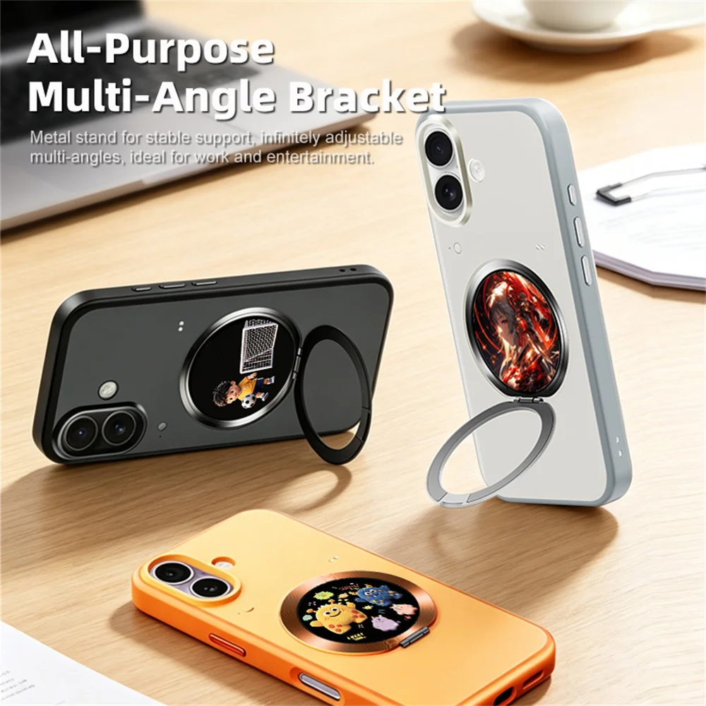 Smartphone Case DIY Mobile Phone Window Case for iPhone 17 1.52 Inch Colorful Screen with Magnetic Phone Holder for Apple 17