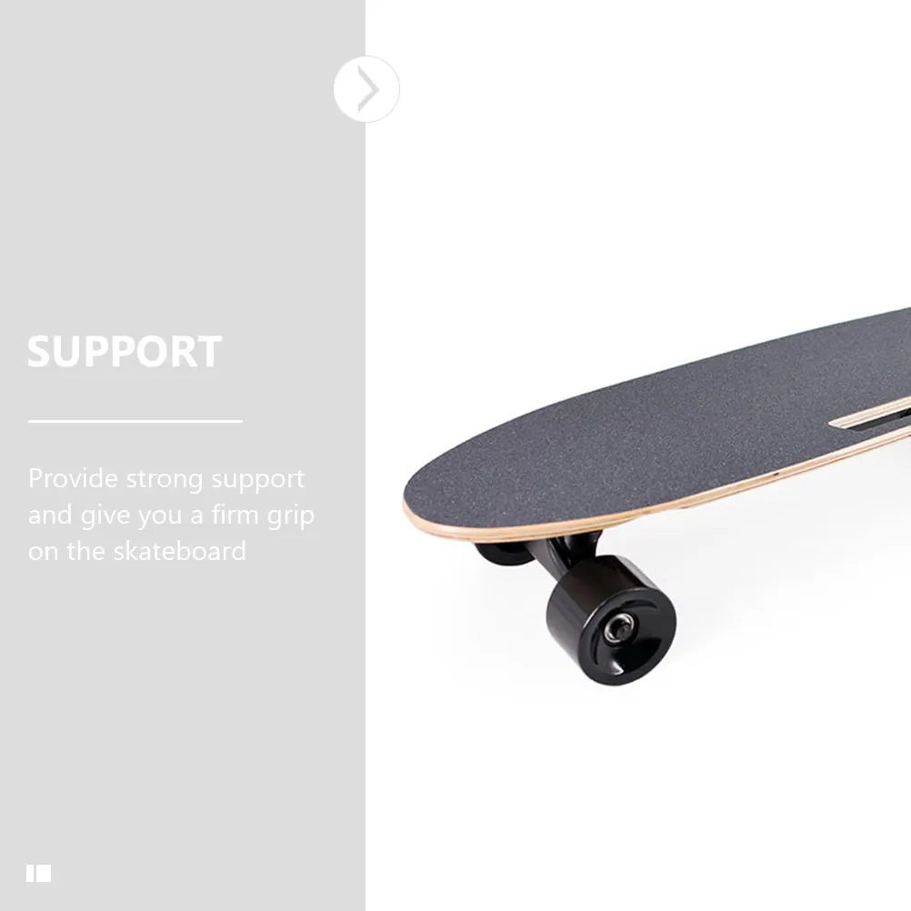 

3pcs Skateboard Grip Tape Wear-Resistant Replacement Parts Strong Emery Material Durable Cuttable Adhesive Paper For Skateboards