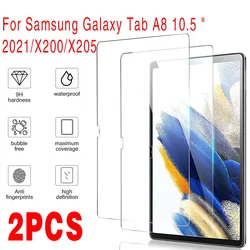 2 pz in vetro temperato per Samsung Galaxy Tab A8 10.5 2021 SM-X200 X205 protezione dello schermo Tablet per Galaxy Tab A8 vetro 10.5 pollici