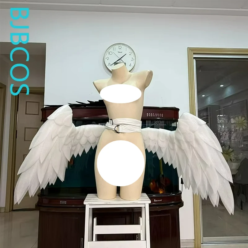 Angel Devil White Wings Cosplay Costume Women Man Foldable White Lolita Little Wings Cosplay Halloween Carnival Party Prop