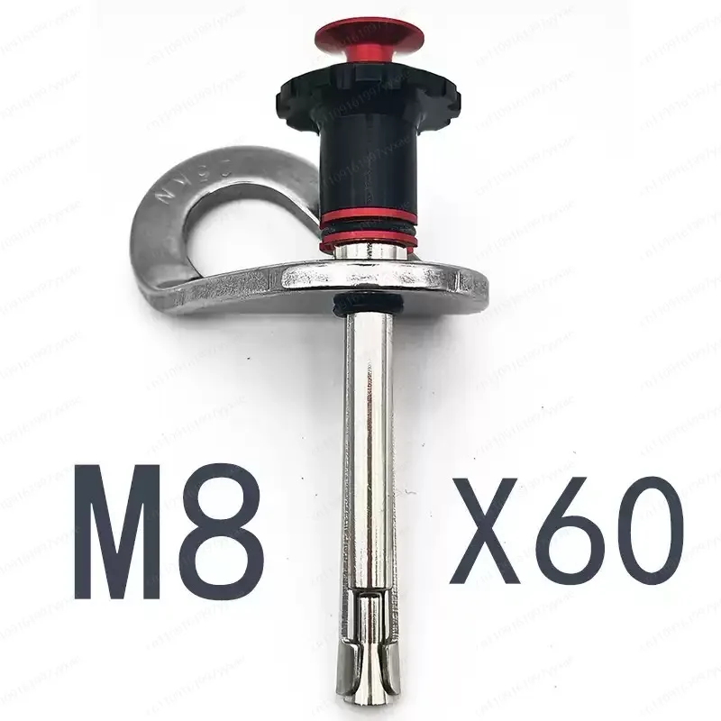 M8 Rock Climbing Removable Anchor, 304 Stainless Steel Rock Nail, Hanging Piece, Aerial Work Safety Rope Holder, Expansion Nail