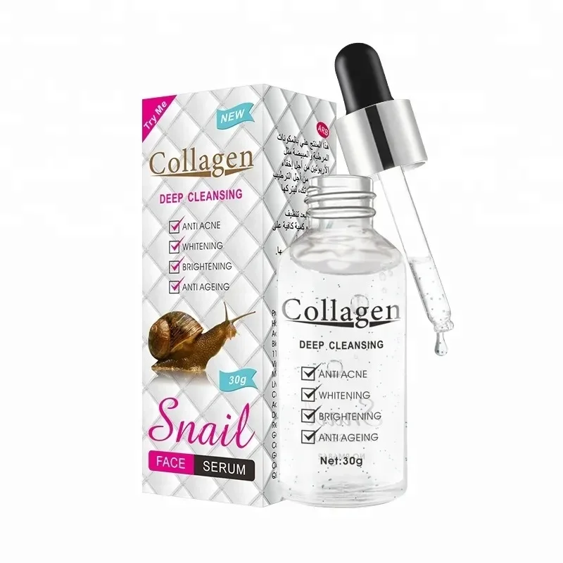 

30 ml Snail Serum Brightening Anti Acne Organic Repair Anti-Aging Whitening Face Serum DEEP CLEANSING