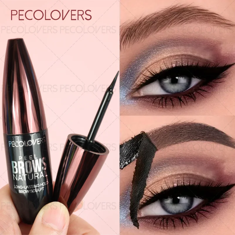 Colla per sopracciglia strappabile da 1 pezzo, lunga durata che non sbiadisce, durevole e comoda, facile da colorare