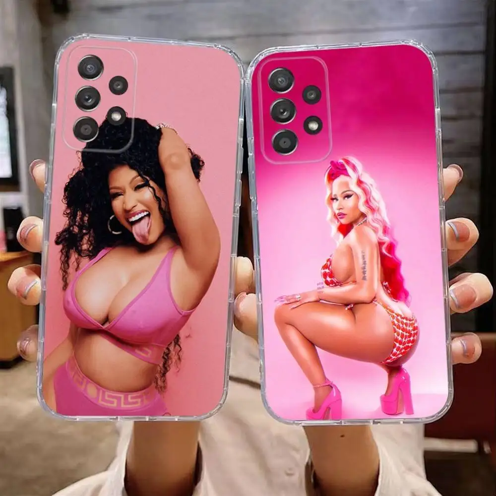 

Singer Nicki M-Minaj Phone Case For Samsung Galaxy A,71,70,52,51,40,31,50,50S,30S,21S,12,10,Note20ultra Transparent Cover