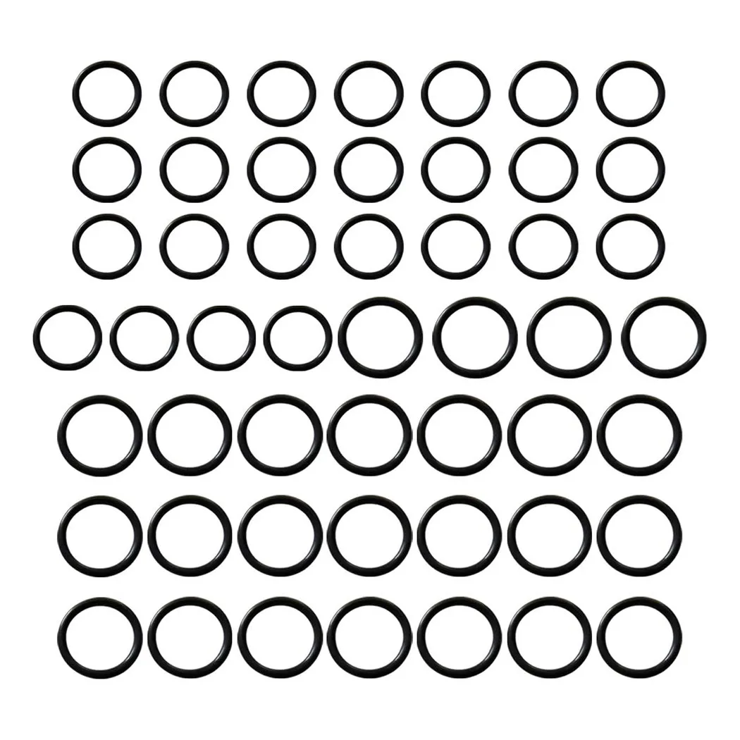 Prático durável O-rings para lavadora de pressão, equipamento compacto, 3/8 O-rings, 80 pcs/set