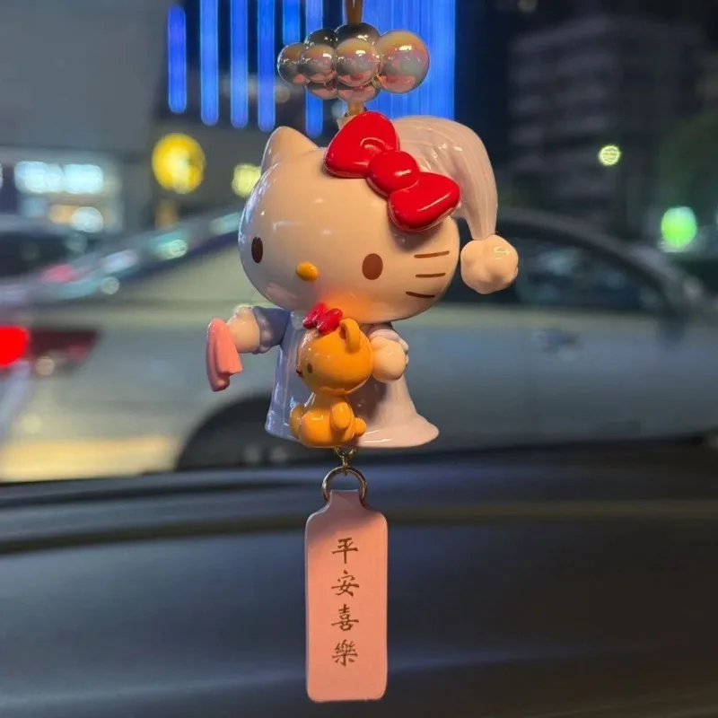 أزياء Kawaii مرحبا كيتي أنيمي الكرتون لطيف الراقية الهدايا المفاتيح زينة الإبداعية هدية لفتاة حلاوة هدية عيد ميلاد