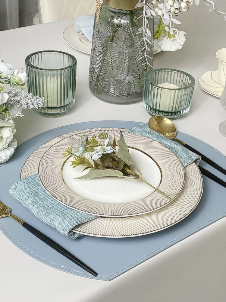 

Кожаный прямоугольный обеденный коврик в скандинавском стиле, водонепроницаемый маслостойкий коврик для ужина в стиле вестерн, роскошный американский Sle для домашнего студенческого использования