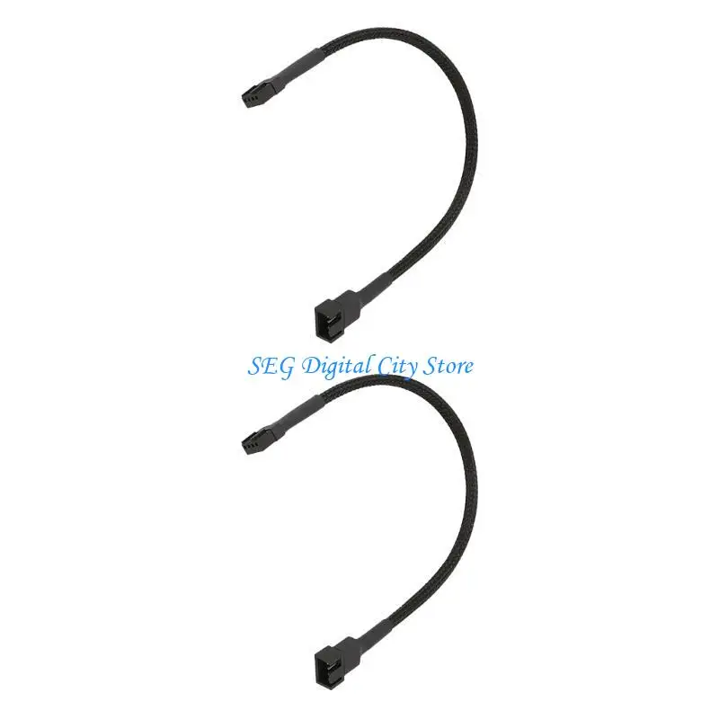 U75B 2pcs 3/2/1 Way 4pin PWM Fan Splitter Fan Converter Cable per raffreddamento efficiente