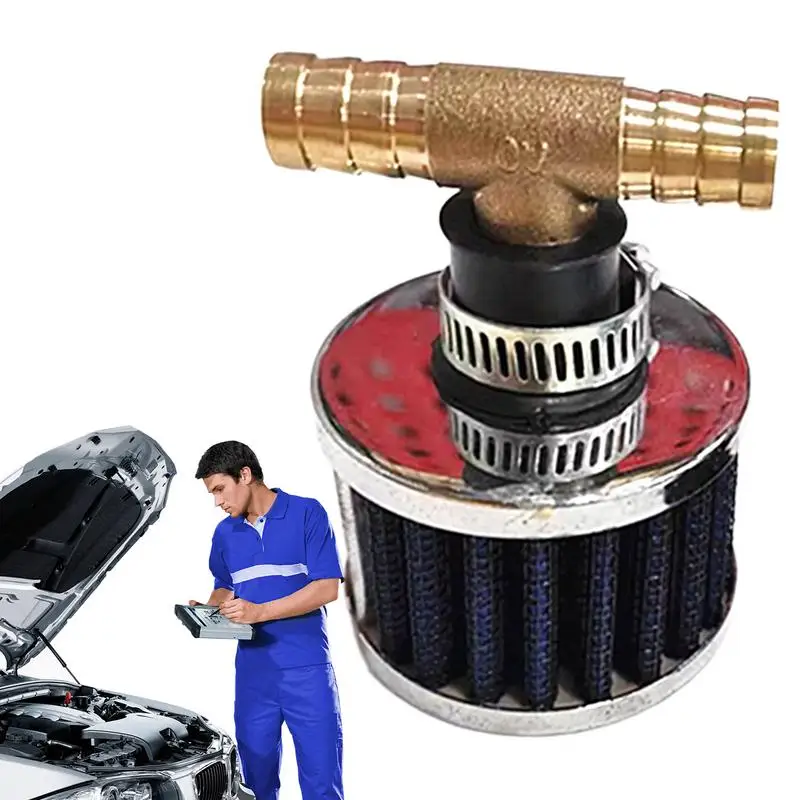 Air Intake Filter Professional Air Intake Filter For Auto 12MM Three-way Hard Joint Air Filter For Auto Powerful Car Replacement