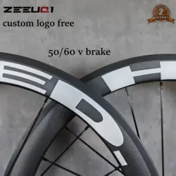 700C Carbon Wheels V Brake Road Bike 50/60mm Depth 25mm Width Clincher 3k Matte Glossy Finish R13 Hub 11-12 Speed Custom Logo