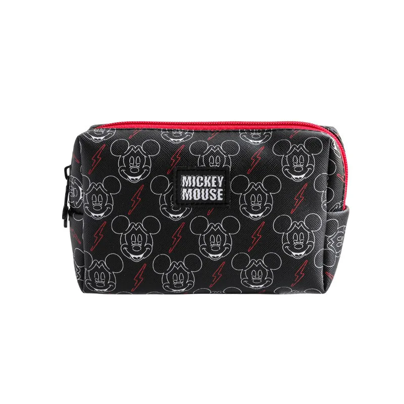 Disney Cartoon Makeup Bag Mickey Minnie Printed Women Cosmetic Bags Girls Coin Purse Wallet Travel Cosmetic Bag Kids Pencil Case