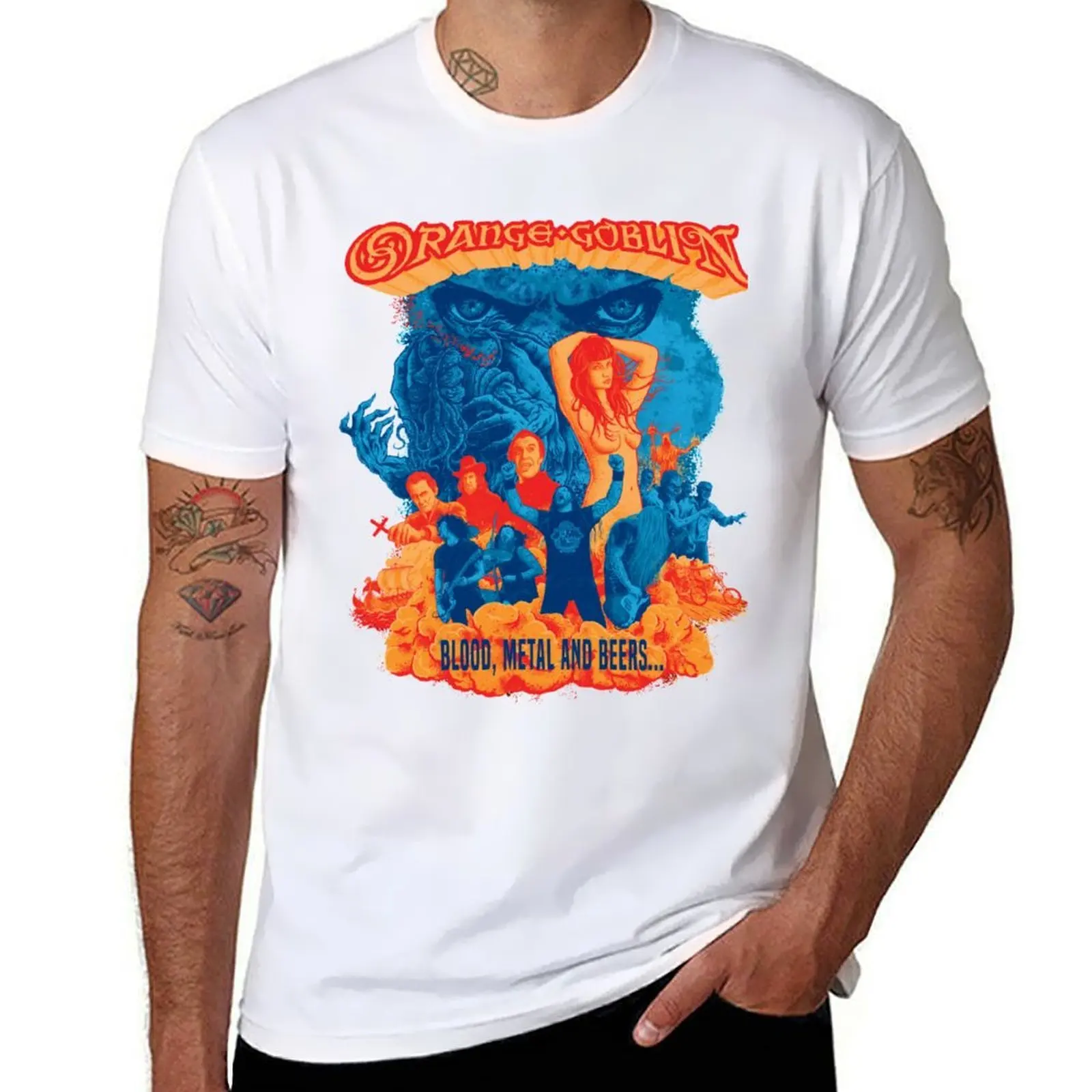 

Orange Goblin Poster T-Shirt anime t shirts oversize man t shirt graphic T-Shirt