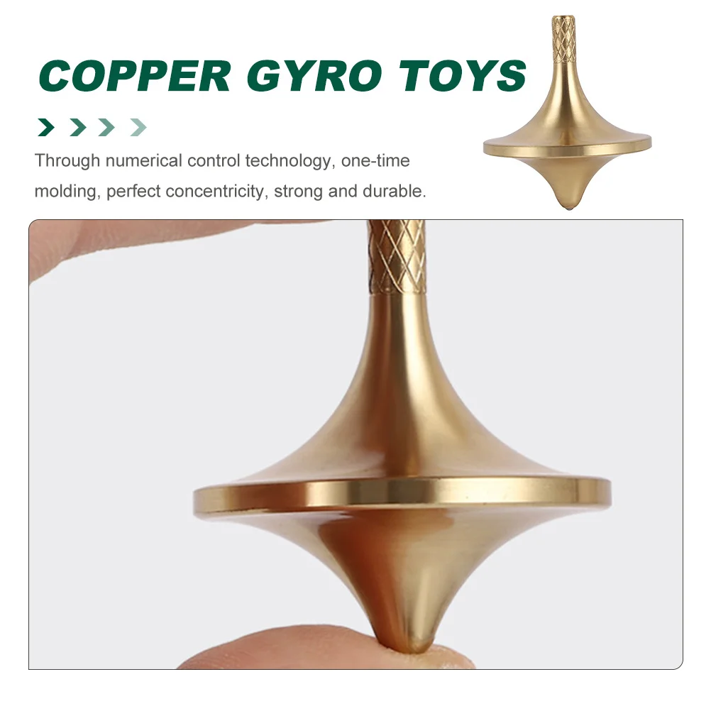 

Small Colorful Copper Gyro Portable Funny Kids Decompression Interesting Children Accessory Stress Relief Plaything