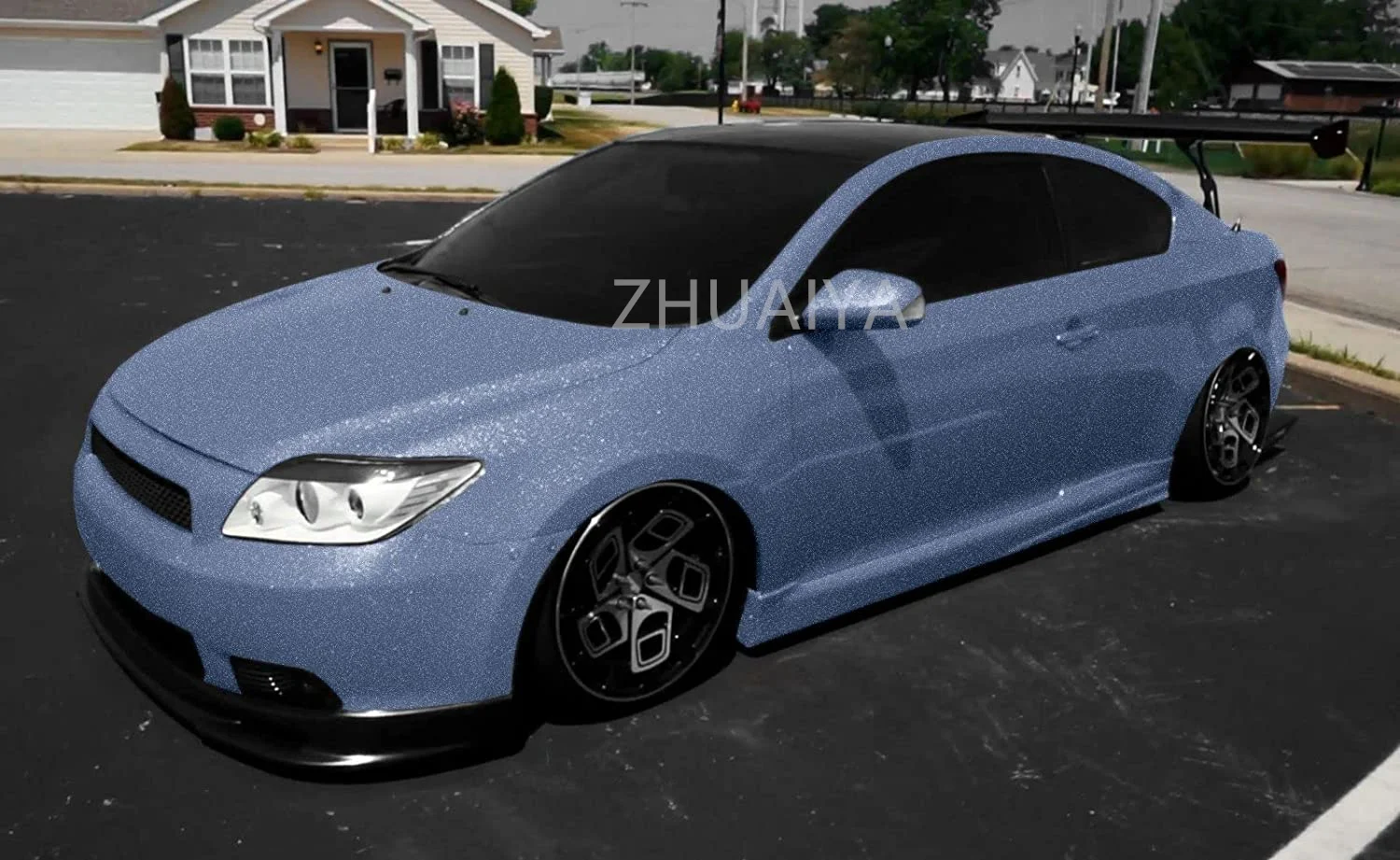 Car Color Change Film (152cmx18m)  Gloss Glitter Frosted Blue High Glossy Sparkle Metallic Car Vinyl Wrap Sticker Decal Film