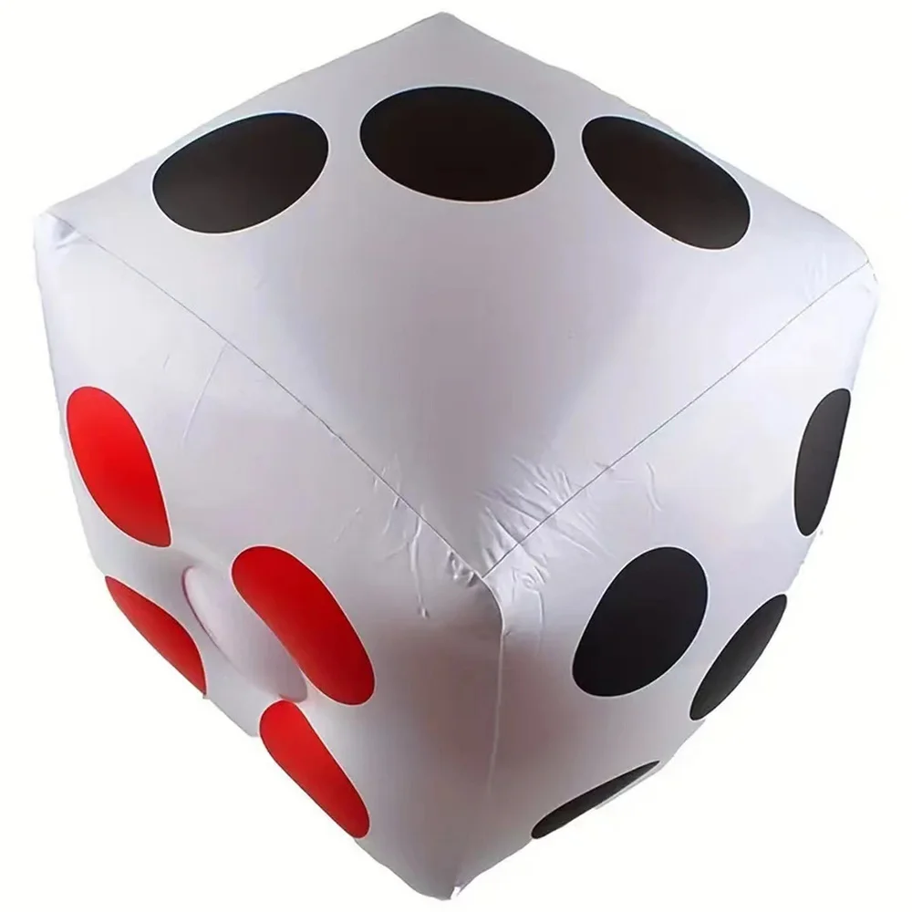 PVC Inflatable Dice,Outdoor Fun Giant Large Inflatable Dice for Indoor Outdoor Board Game,Pool Party Decorate,Lawn Floor Games