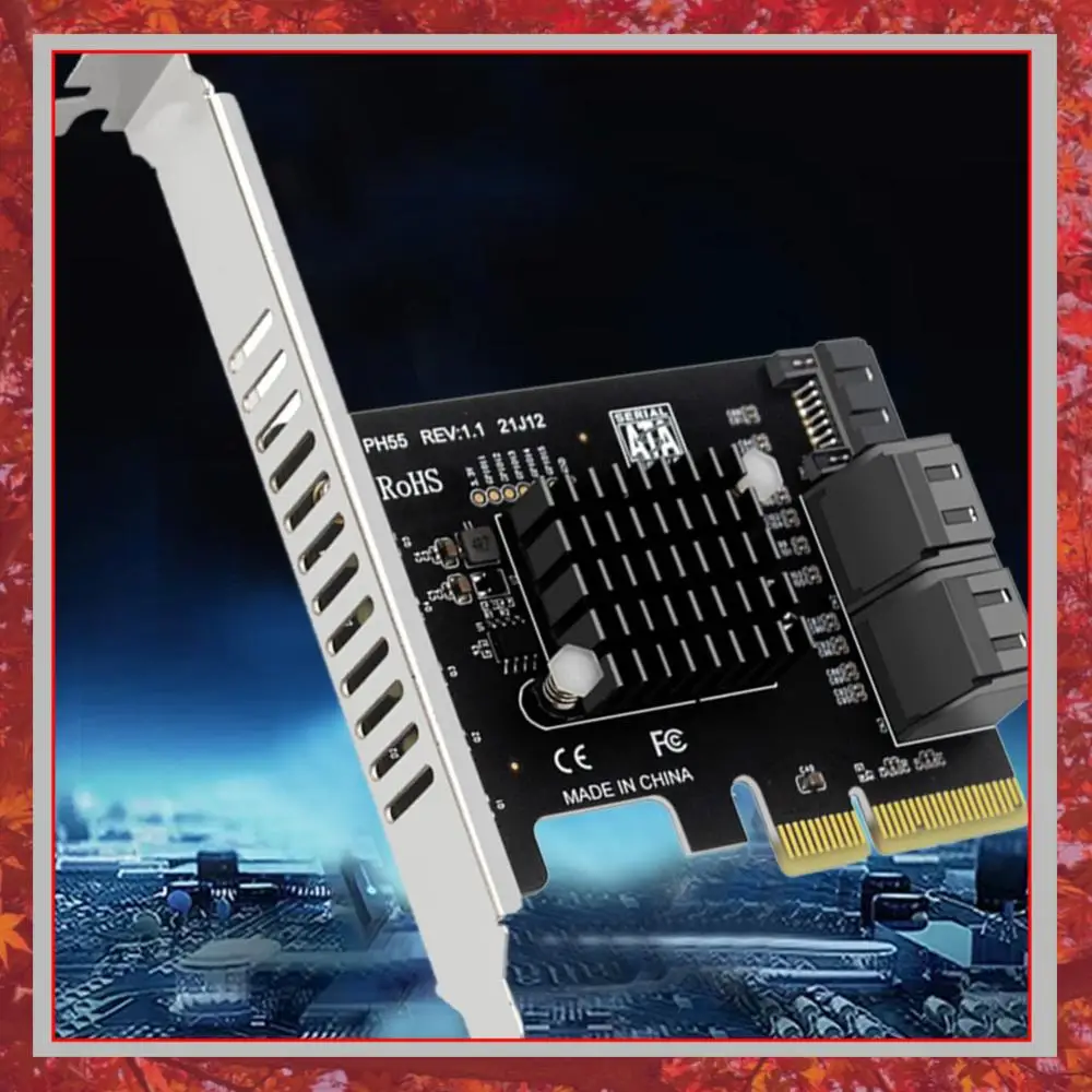 

Карта расширения PCIe с 5 портами SATA3.0, чип Jmb585, контроллер PCI-E SATA 3.0, поддержка каскадного подключения Trim для Windows/Linux/OS