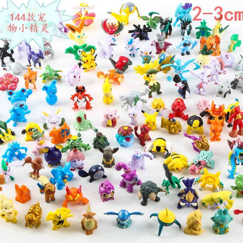 24PC Pokemon Pikachu Mini Figures Charizard Charmander Squirtle Venusaur PVC Collection Figurine Kids Juguetes Toys