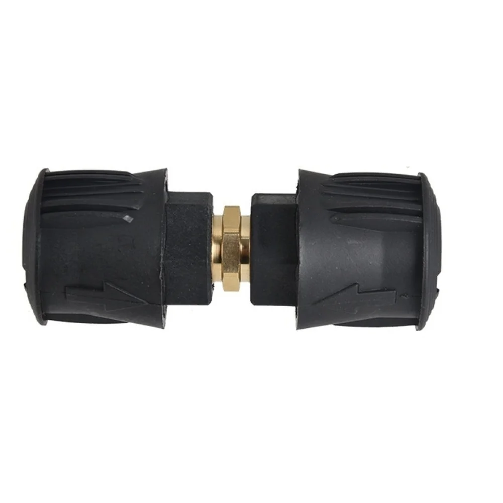Black Aluminum Pressure Washer Hose Adapter Fitting Connector For Multi Brand Outdoor Cleaning Car Washing Garden Equipment