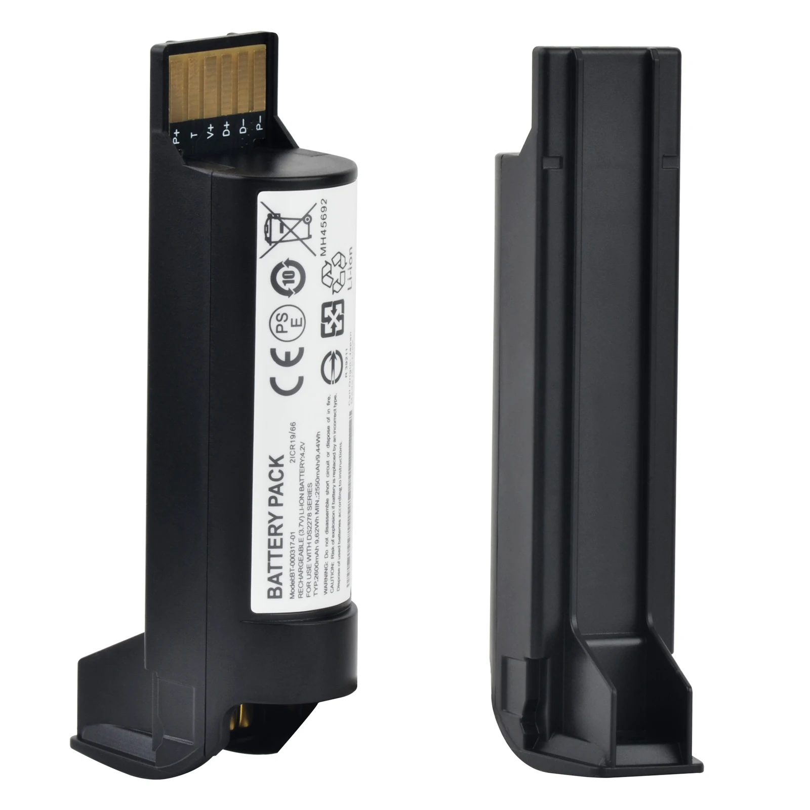 

Zebra DS2278 Scanner Battery, BT-000317-01 Replacement, 2600mAh 3.7V Li-ion Rechargeable Battery Pack for DS2278 Series Barcode