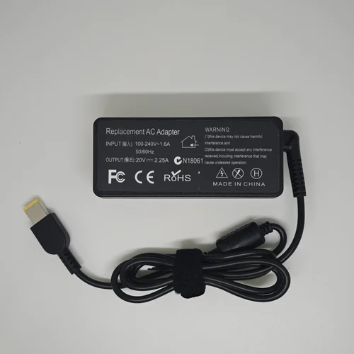 Imagen 2 del producto Cargador de ordenador portátil de 20V, 2,25a, 45W, adaptador de CA de punta delgada ADLX45NCC3A para Lenovo ThinkPad X230s X240 X240S X250 X260 X270 T440 T440S