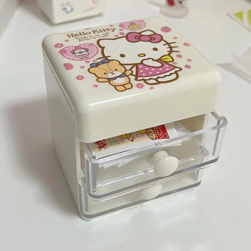 

Hello Kitty Multi Functional Storage Box Storage Bead Chain Jewelry Stationery Drawer Style Mini Box Wholesale Women Products