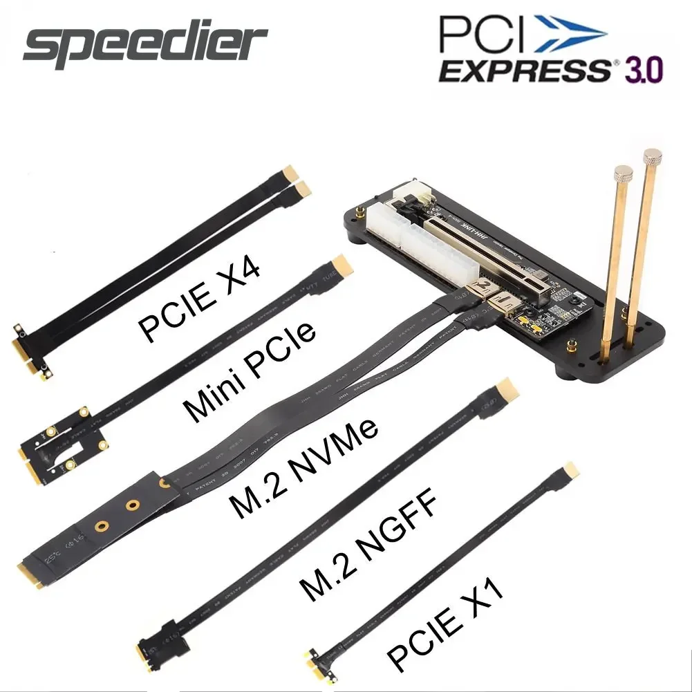 

Внешний графический адаптер M.2 NVMe/NGFF mPCIe PCIe x1 x4 Riser DOCK PCI-E 3.0 x16 для M.2 NVMe M-Key eGPU для NUC/ITX/STX