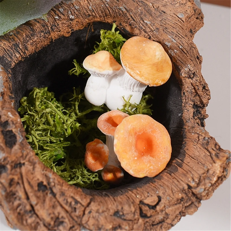 Mushroom Epoxy Casting Mold Tiny Fairys Garden Accessories Silicone Mold for DIY Miniatures Landscape Art Craft Decors HX6C