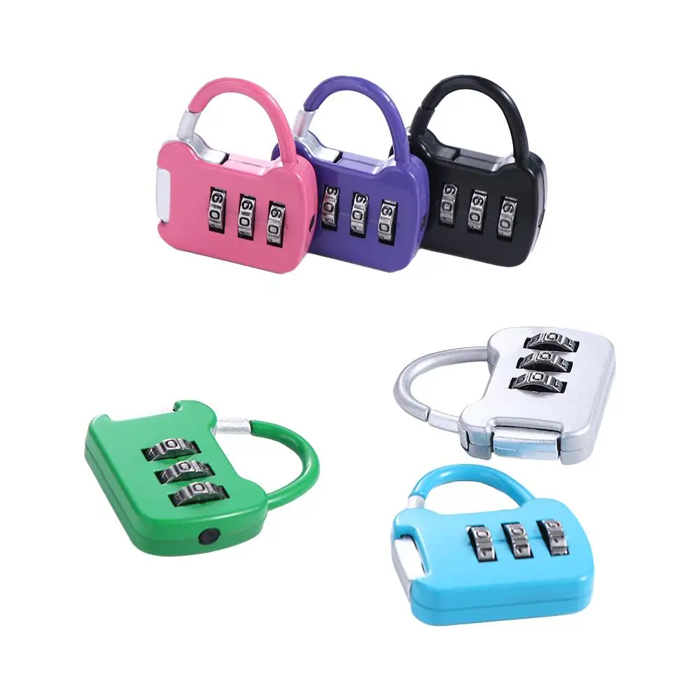 

Colorful Zinc Alloy Digit Code Durable Password Practical Lock Trolley Case Zipper Lock Padlock