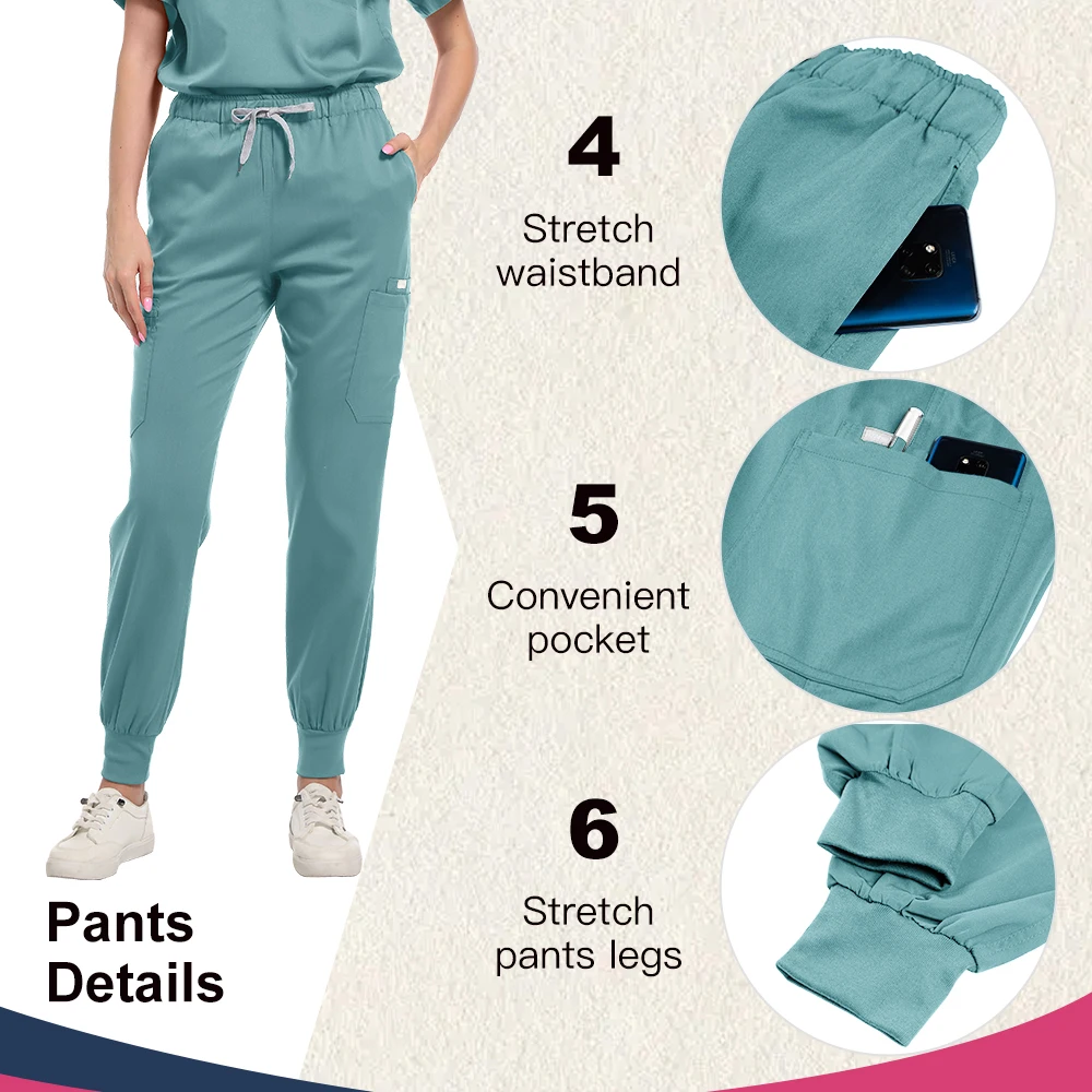 Clássico novo conjunto de esfoliantes de enfermeira dos homens acessórios uniforme médico cirúrgico dental clínico calças superiores roupas de trabalho de laboratório