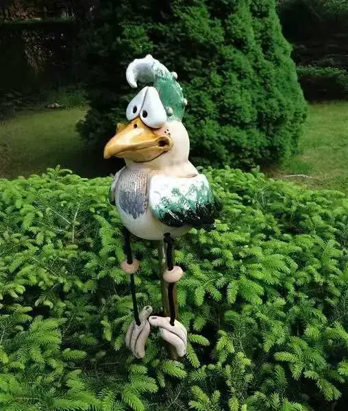 3Pcs Garden Statue Funny Chicken Decorative Garden Art Resin Decorative Ornament Easter Ornament New