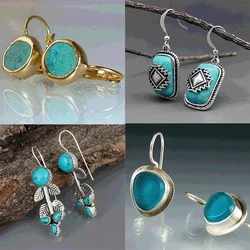 Boho Unique  Earrings For Women Handmade  Ancient Design Natural Drop Hook Earrings Mother Day Gift