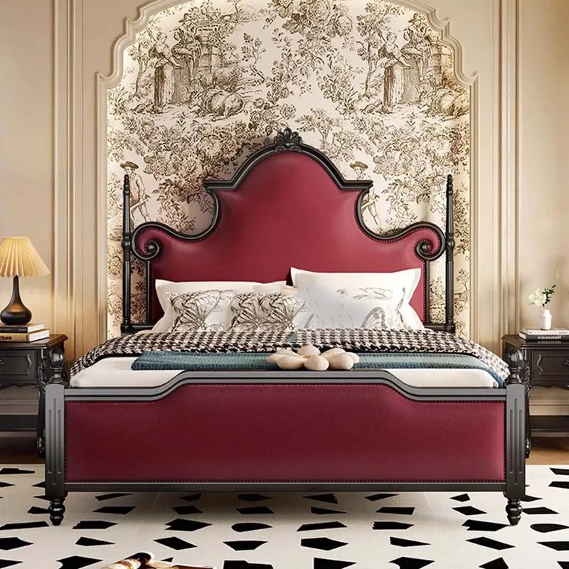 

Soft European Double Bed Waterproof Kawaii Elastic Sleeping Upholstered Beds Bedroom Twin Modern Camas De Dormitorio Furniture