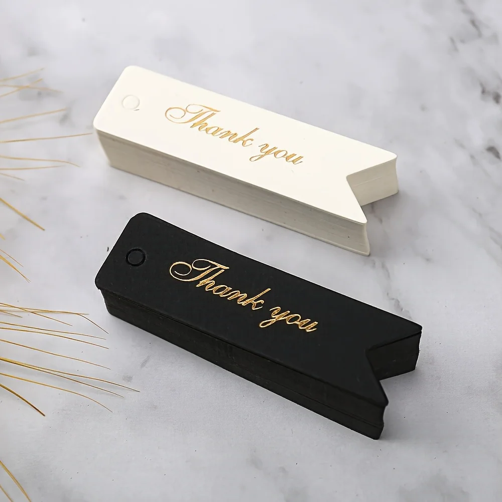 علامات شكر مخصصة تتوافق مع علامات هدايا معلقة للفنون والحرف اليدوية اليدوية وتغليف الهدايا الاحتفالية علامات ورق برونزية