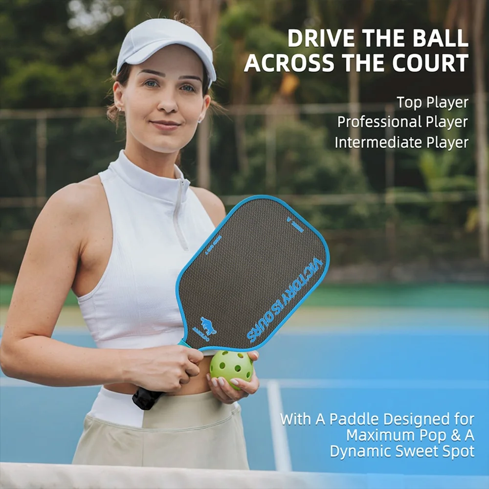 

HTPICK Hot pressed Titanium Wire Cloth Pattern Carbon Fiber T700 Pickleball High end Professional Match Racer Pickleb