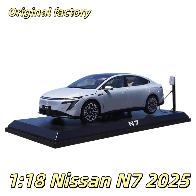 

Оригинальная заводская модель автомобиля из сплава 1:18 Nissan N7 2025, имитация модели автомобиля, игрушка для мальчиков, коллекционный дисплей для взрослых.