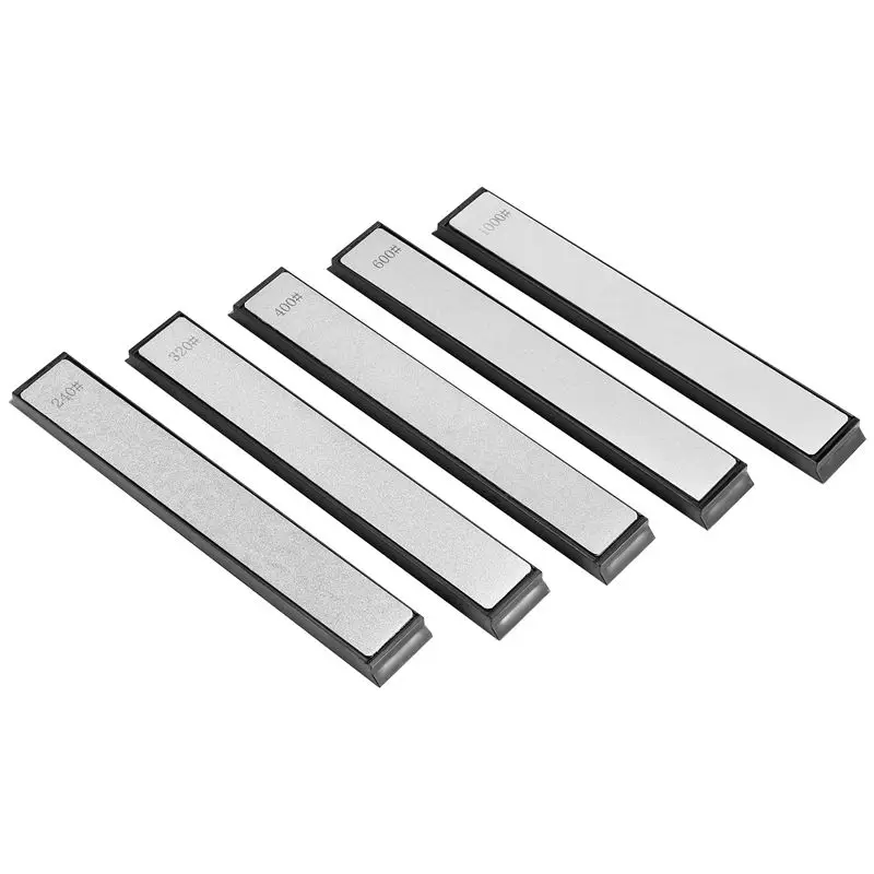 

A19Q- Sharpening Stones Set Fixed-Angle Cutter Sharpener, 240/320/400/600/1000 Knife Sharpener Stone For Kitchen