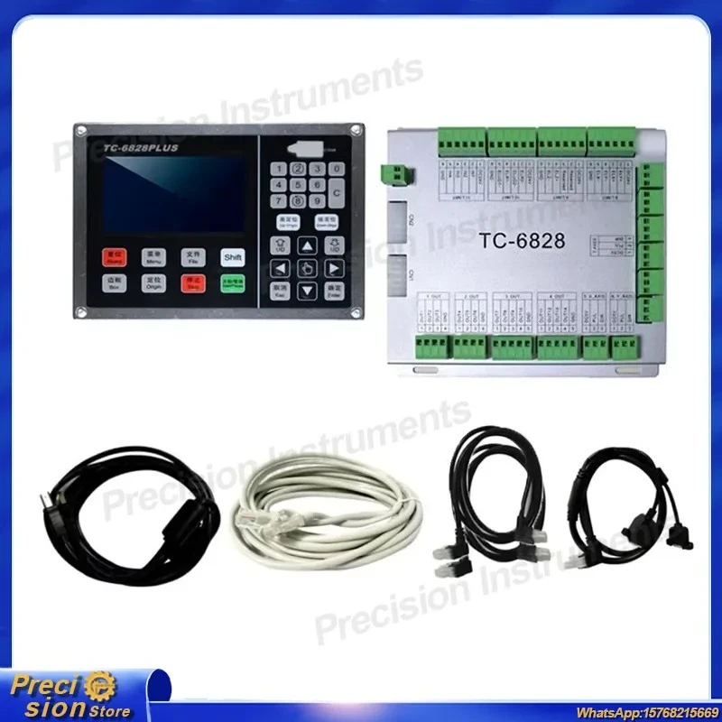 For  TC-6828 PLUS CNC Controller DC 24V 8 Axis Aluminum Numerical Control Cutter Controller for Plasma Cutting Machine