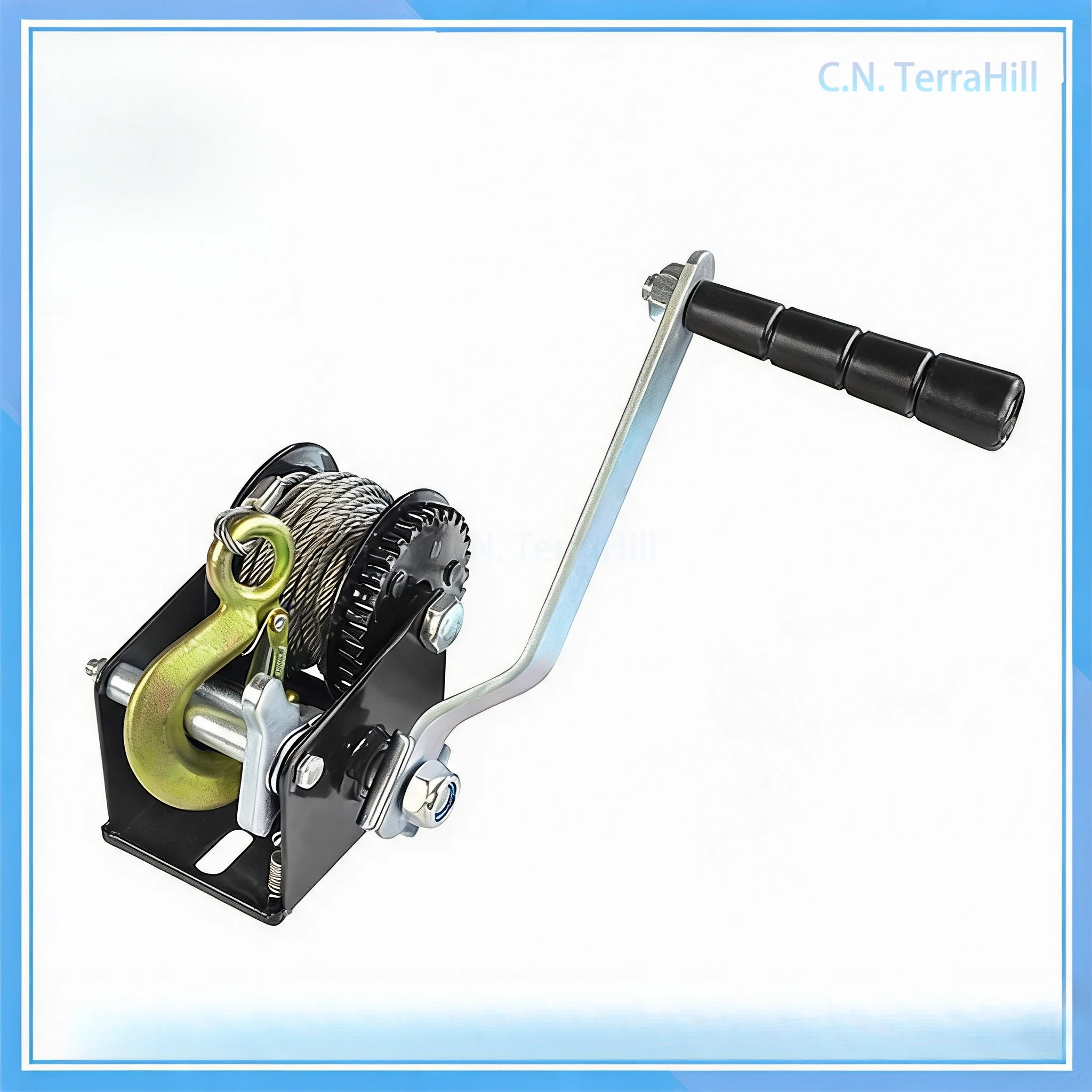 500LBS Mini Hand Winch with CE-SGS Certification for Stage Light Truss Lifting, Steel Cable Hoist
