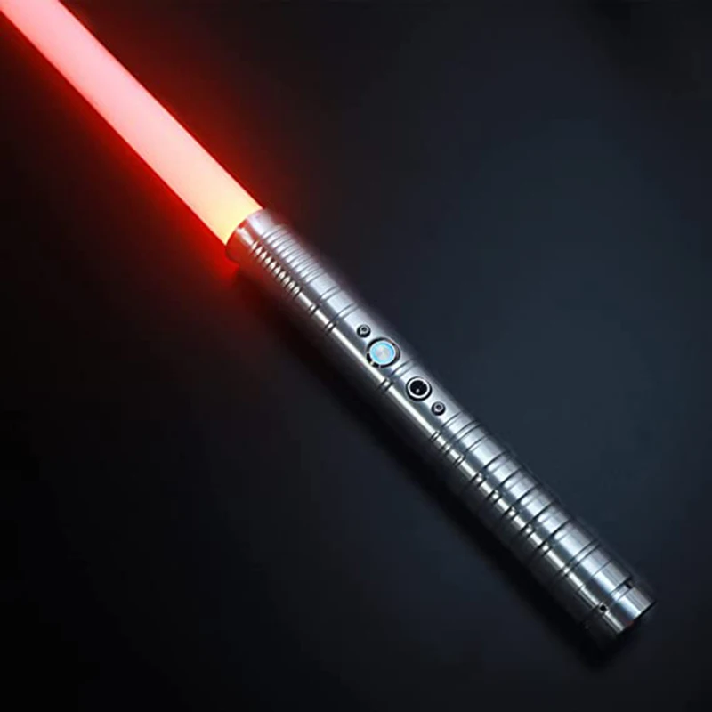 WANARICO Variable Metall Griff Lichtschwert RGB 7-Farbe Mit Schlagen Sound Wirkung FX Duel Lichtschwert Metel Griff LED USB lade