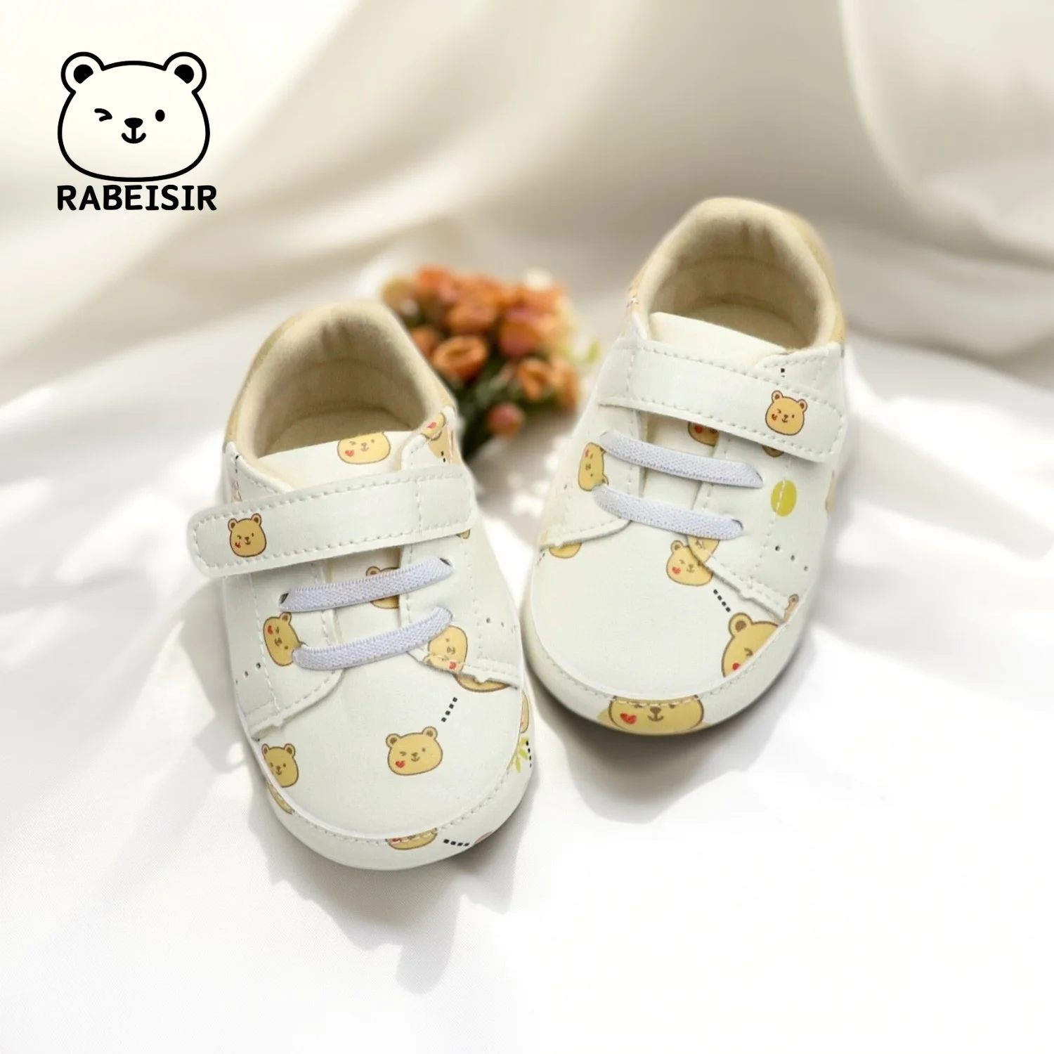 

RABEISIR baby sports shoes baby walking shoes 0-6-12-18 months soft sole comfortable anti slip breathable