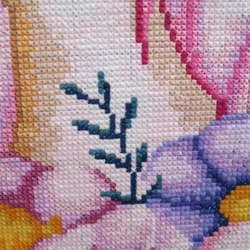 Handmade cross stitch finished unicorn, new modern and simple children's living room, bedroom decoration, hanging paintings for