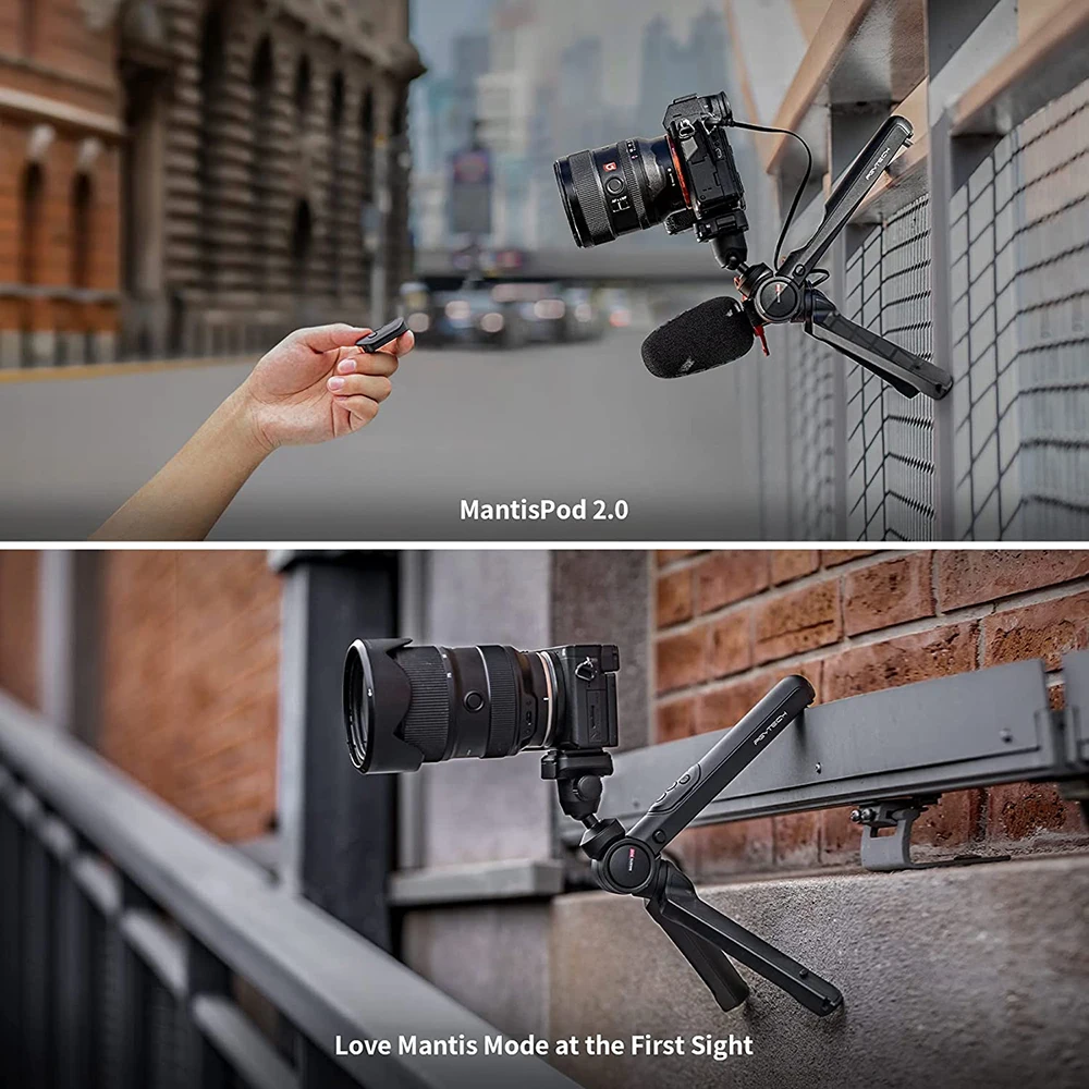 PGYTECH-trípode de Vlogging para minicámara, soporte de bolsillo Flexible, con Control remoto, Bluetooth 2,0, 6 modos, para viaje pequeño DSLR